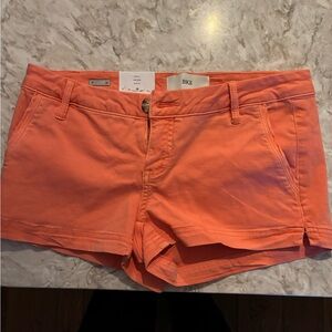 BKE Women's Vibrant Orange Jean Shorts